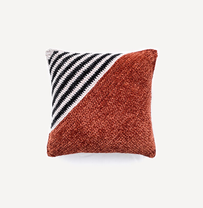 Scandinavian Throw Pillow Crochet PATTERN Geometric Crochet Etsy