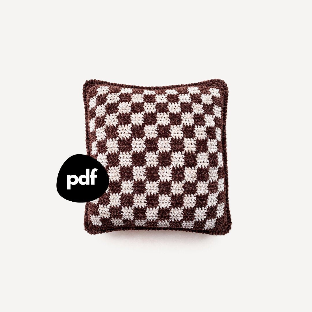 checkered pillow case