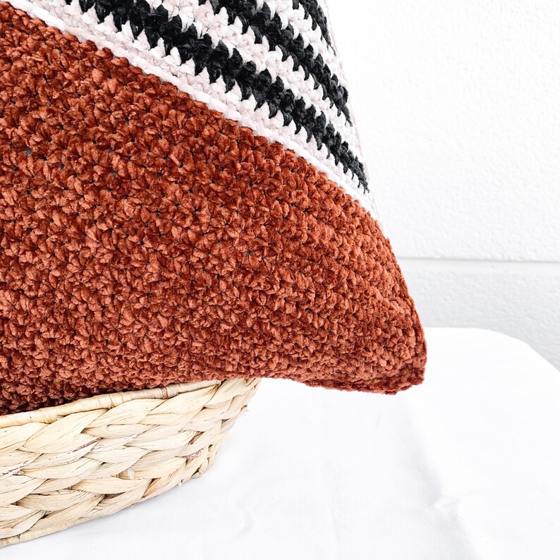 Scandinavian Throw Pillow Crochet PATTERN Geometric Crochet Etsy
