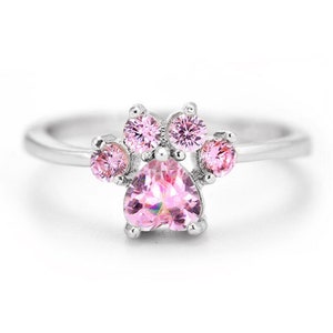 Paw ring clearance rose gold