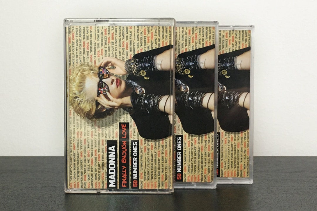 Madonna Finally Enough Love 50 Number Ones / Triple Audio Cassette