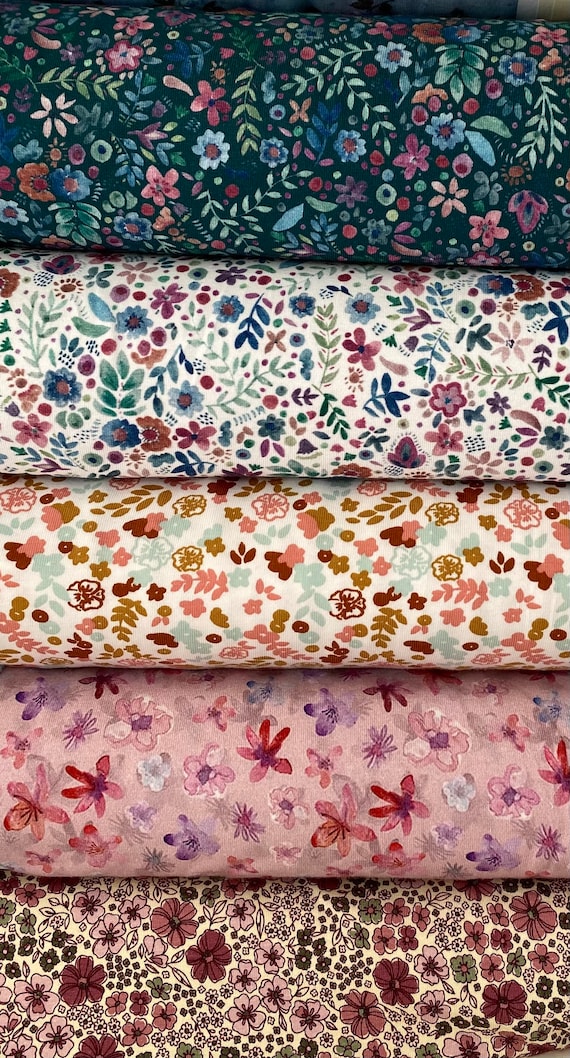 Cotton jersey fabric Digital Collection, Stoff, GOTS. 140cm wide 200g/m2. Sewing crafting
