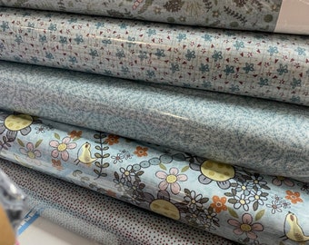 Lynette Anderson Botanicals Collection. 100% cotton by Nutex. 110/112 wide. Cut to size
