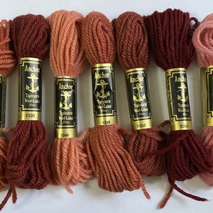 Anchor Tapisserie wool. 10m skeins 100% pure new wool. Embroidery, tapestry, needlepoint, canvas
