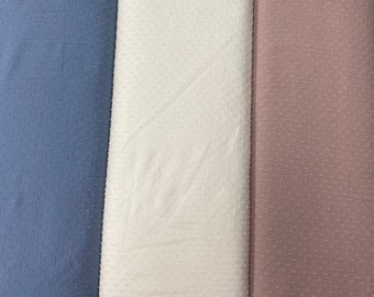 Light Crinkles Dobby Weave lightweight dressmaking fabric. 60” wide polyester.