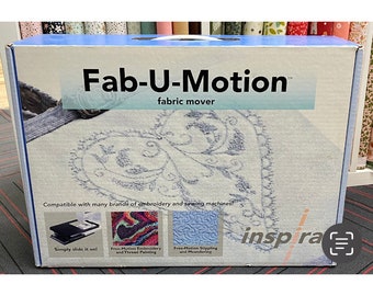 Inspira Fab-U-Motion fabric mover. Sewing machine tool. Quilting, embroidery, appliqués