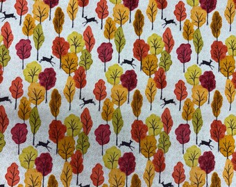 Lewis and Irene Autumn in Bluebell Wood 100% cotton fabrics. Quilting, sewing, patchwork, dressmaking.