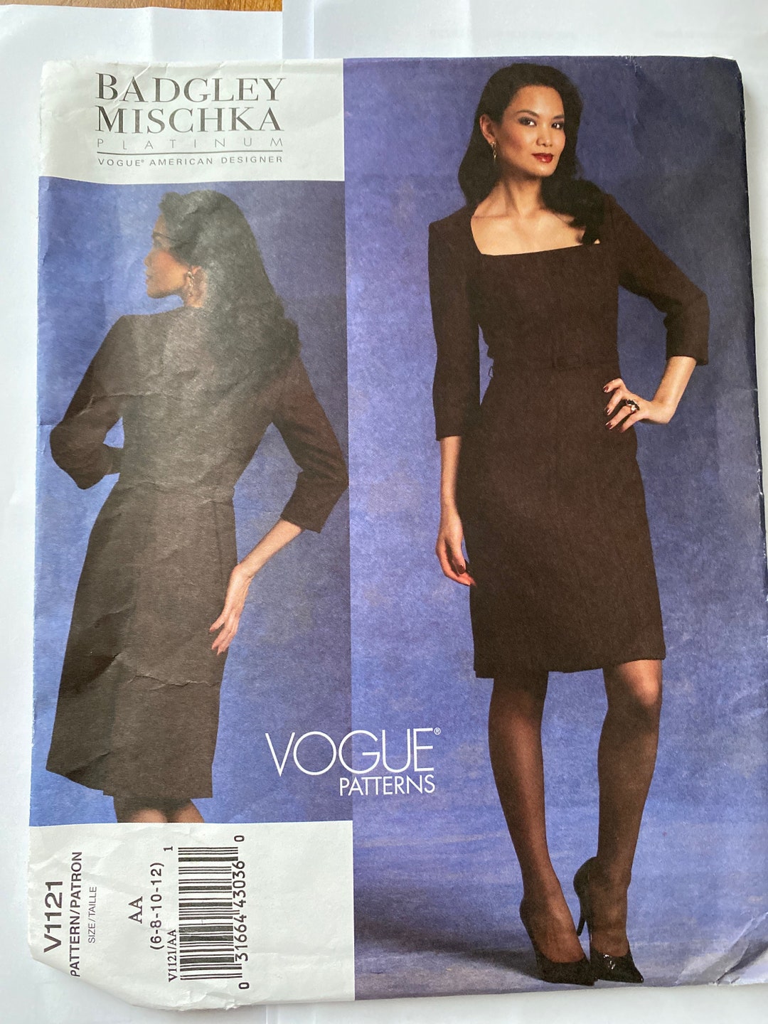 Vogue V1121 Rare Uncut Sewing Pattern Misses Womens Dress and Belt ...