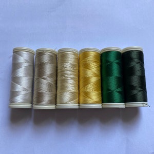 100% silk thread. Seta Reale. 80 metres per spool. LIMITED STOCK