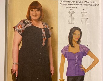 Può includere: Un cartamodello per un abito e una blusa. Il cartamodello è per le taglie XS a XL. Il cartamodello è di Butterick e disegnato da Connie Crawford. Il cartamodello è per una vestibilità moderna con taglie pronte da indossare.