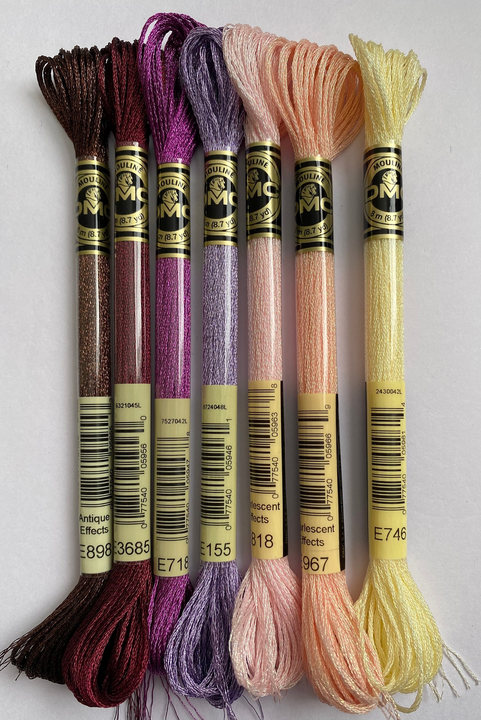 DMC Light Effects Pearlescence Effect Thread. 8 Metres 6 Strand - Etsy