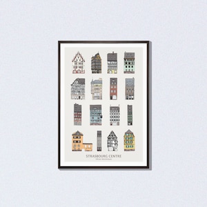 Strasbourg Center # Poster # Alsace # Strasbourg