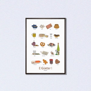 Poster E Güeter! # gastronomy # decoration # Alsace # souvenir of Alsace