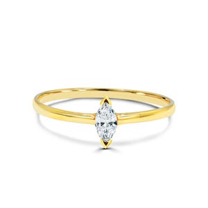 18K 14K 10K Gold Diamond Marquise Ring / Engagement Diamond Ring / Wedding Ring / Marquise Cut Diamond / Valentines gift for her / Love ring