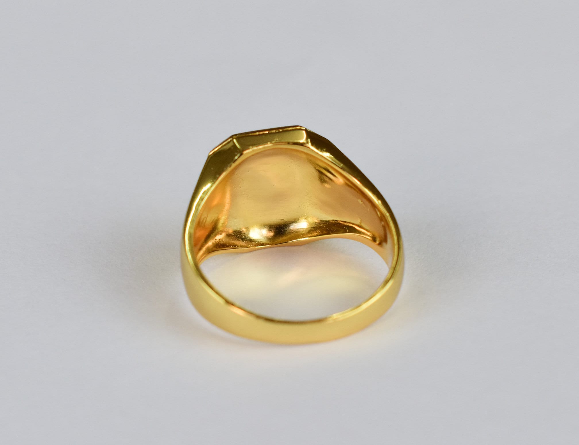 18k Gold Filled Ring Flat Top Ring Plain Gold Ring Etsy