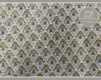 Alps Diamond Trellis Woven Cotton Jacquard - HUNTER GREEN