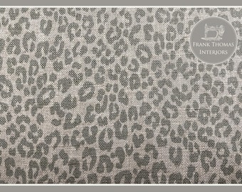 Cheetah Spot Animal Print Linen – Sage Green