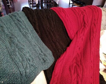 Oversized Knit Shawl – Handmade Acrylic Wrap