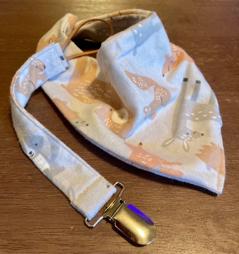 Baby bib and Pacifier Wilderness Animals