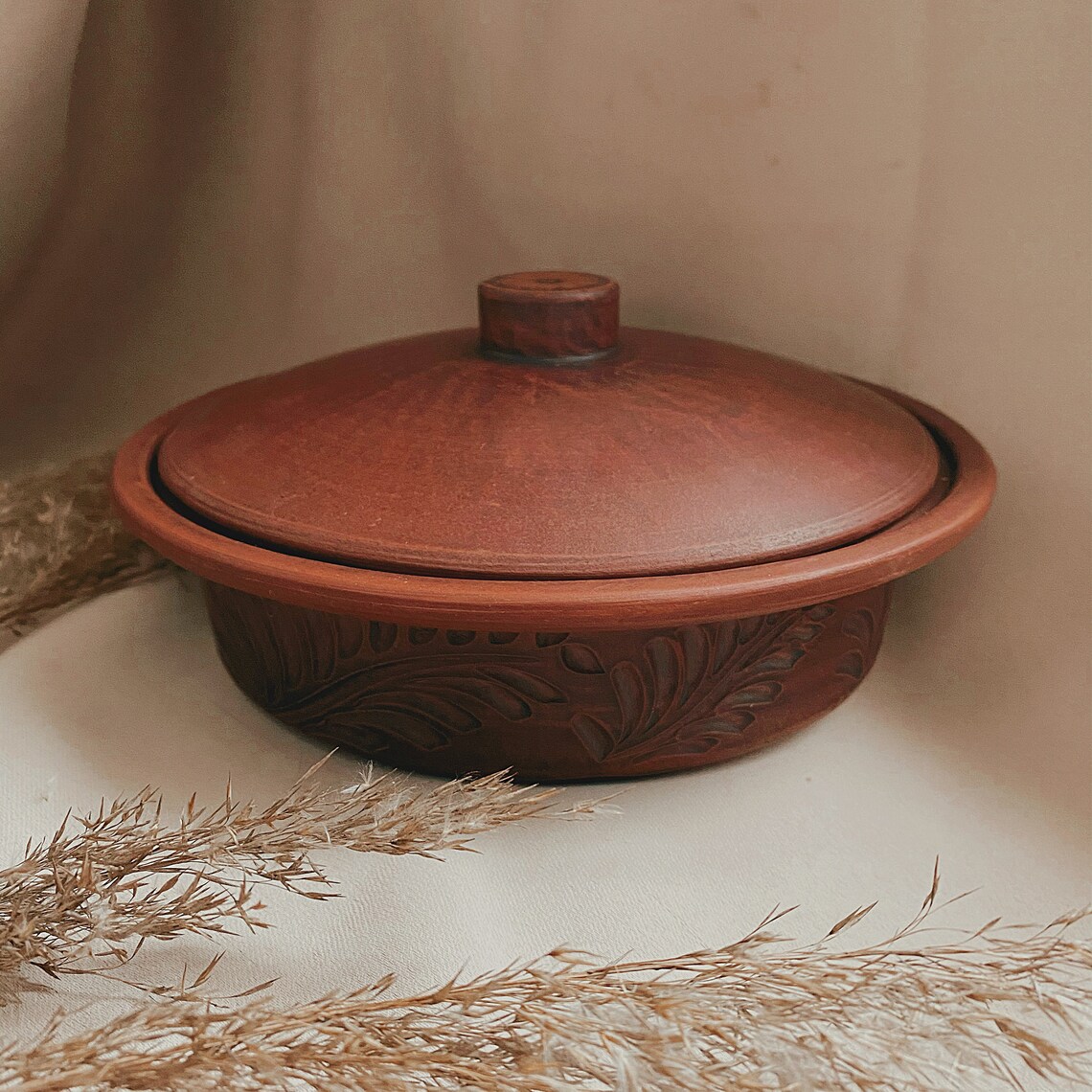 Clay Cooking Pot with Lid Pottery Saucepan Ceramic Etsy