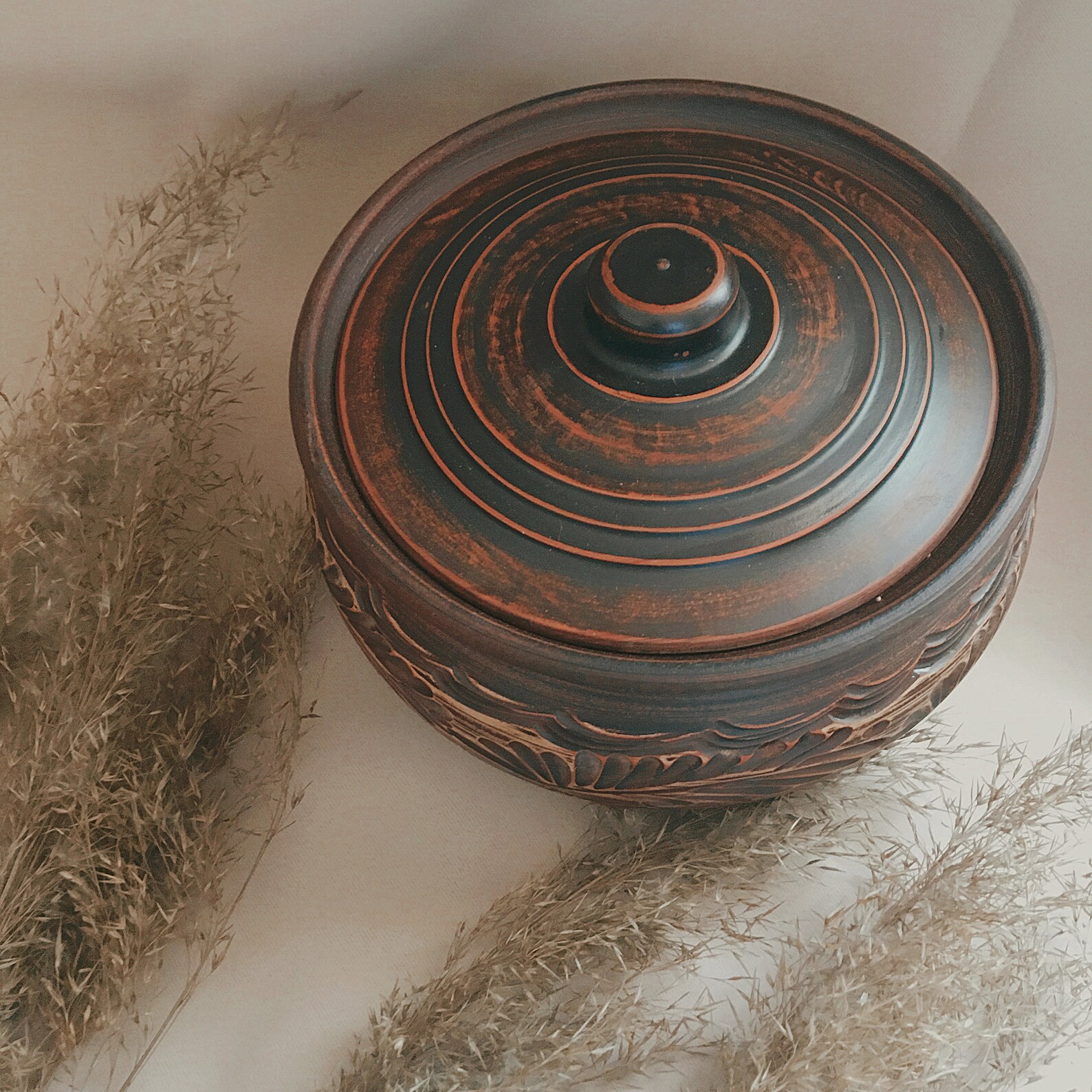 Clay Baking Pot with Lid Ceramic Pot for Baking Pottery Etsy