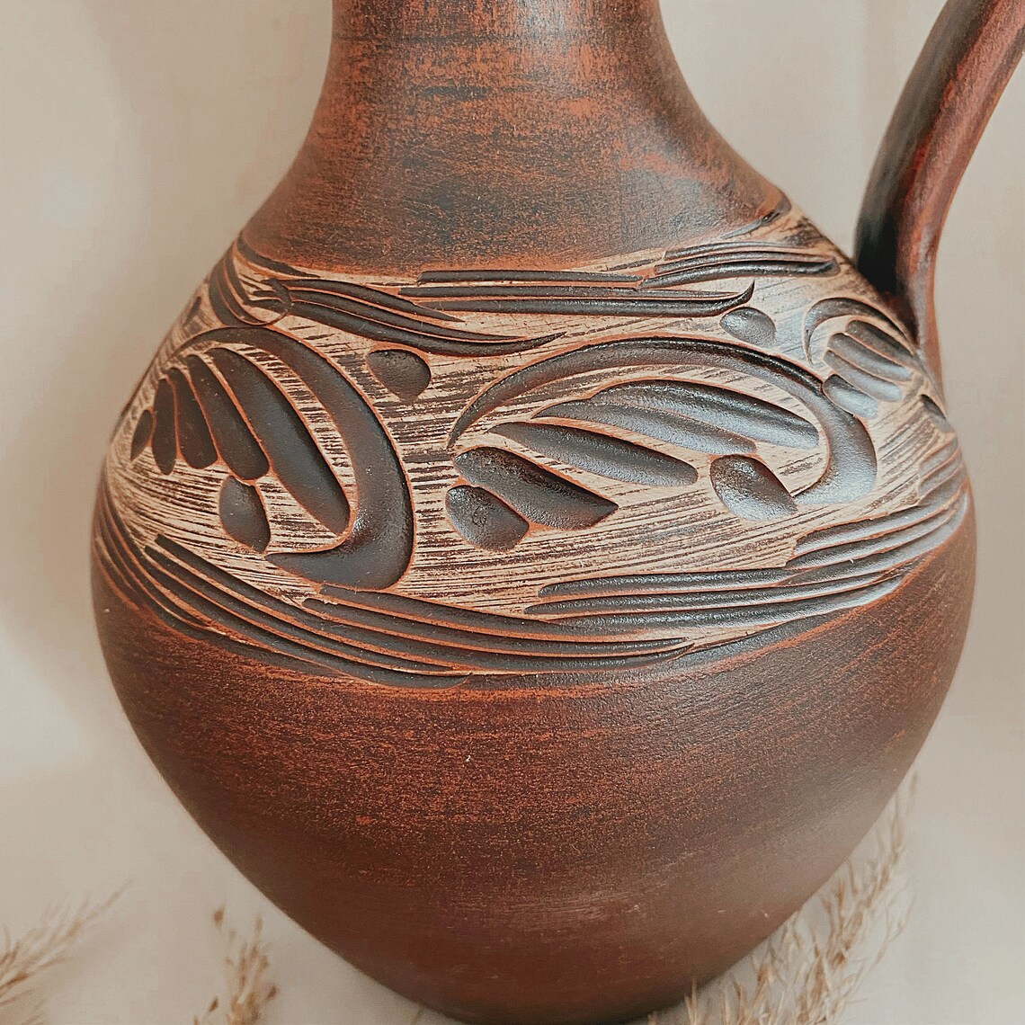 Clay Pitcher Pottery Jug Ceramic Pitcher Drinks Storage Etsy