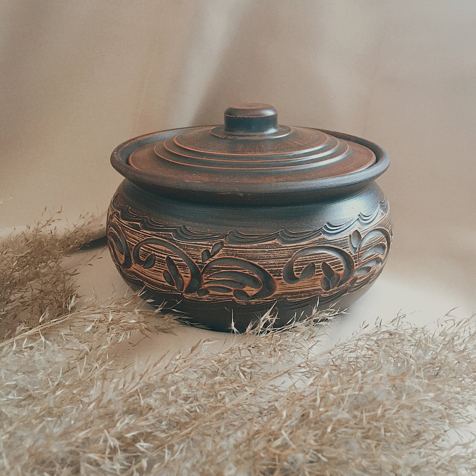Cooking Pot With Lid Clay Baking Pot Ceramic Pot for Baking Etsy