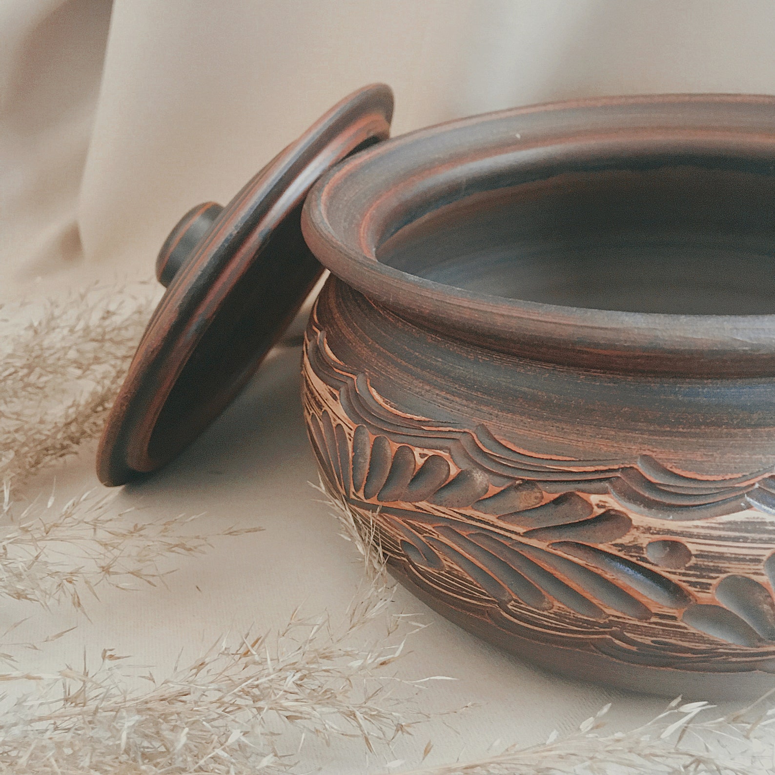 Clay Baking Pot with Lid Ceramic Pot for Baking Pottery Etsy