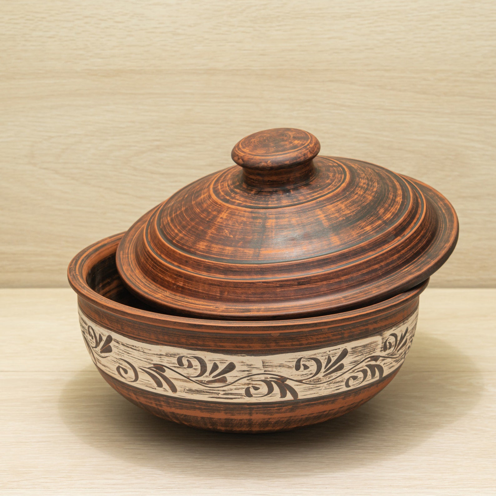 Clay Cooking Pot Pottery Casserole Ceramic Baking Pan Etsy