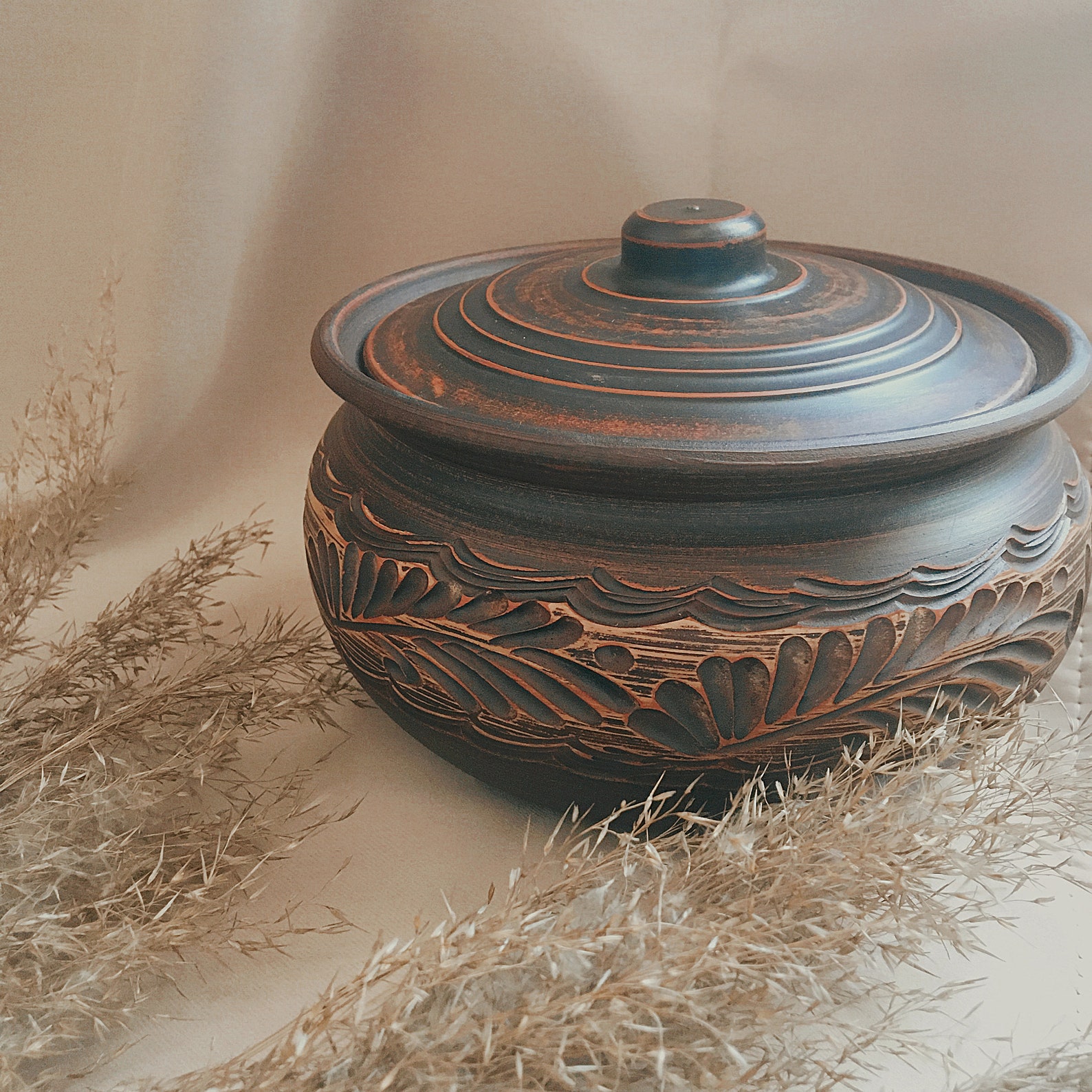 Clay Baking Pot with Lid Ceramic Pot for Baking Pottery Etsy