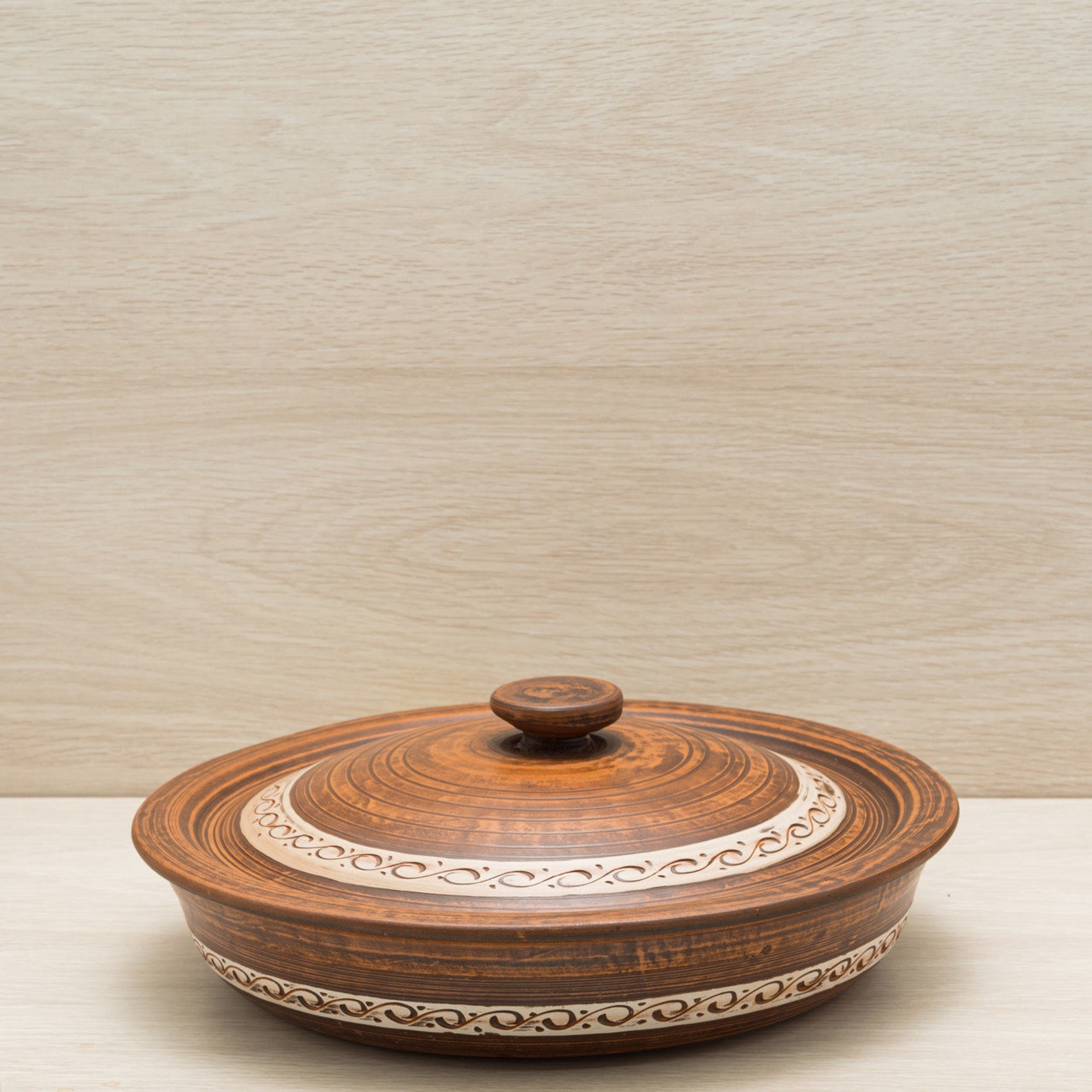 Clay Cooking Pan with Lid Cooking Pot Ceramic Baking Pan Etsy