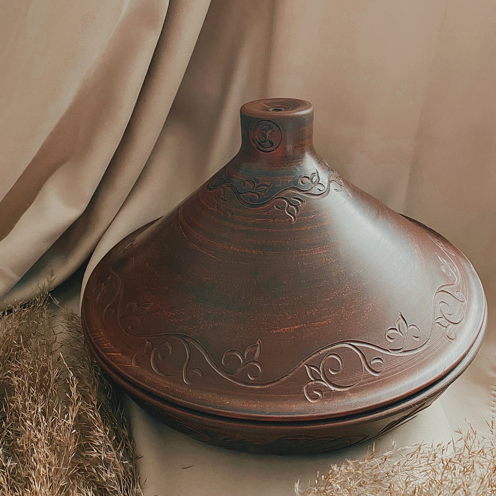 Tagine Clay Tajine Cooking Pot Baking Pot with Lid Ceramic Etsy