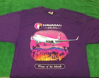 Hawaiian Airlines B-767 T-Shirt Size XL