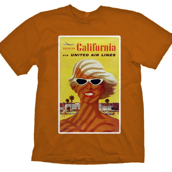 United Airilnes Southern California Poster T-Shirt