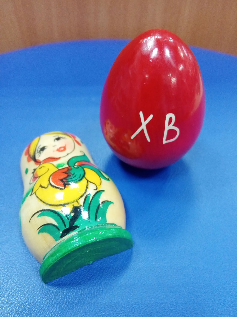 Easter egg Set 2 souvenir Magnet matryoshka