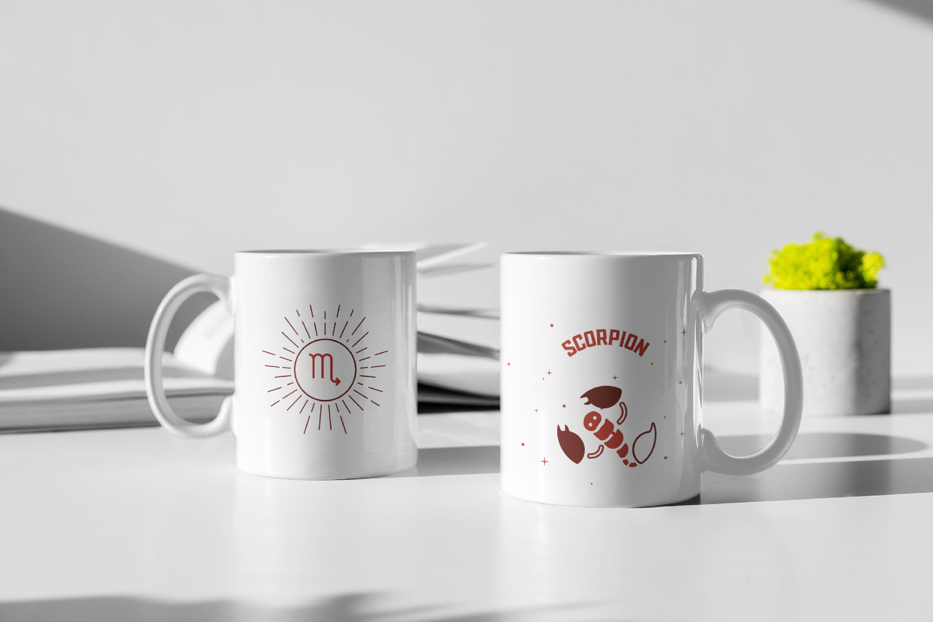 Mug en Céramique Signe Du Zodiaque Scorpion | Impression Panoramique