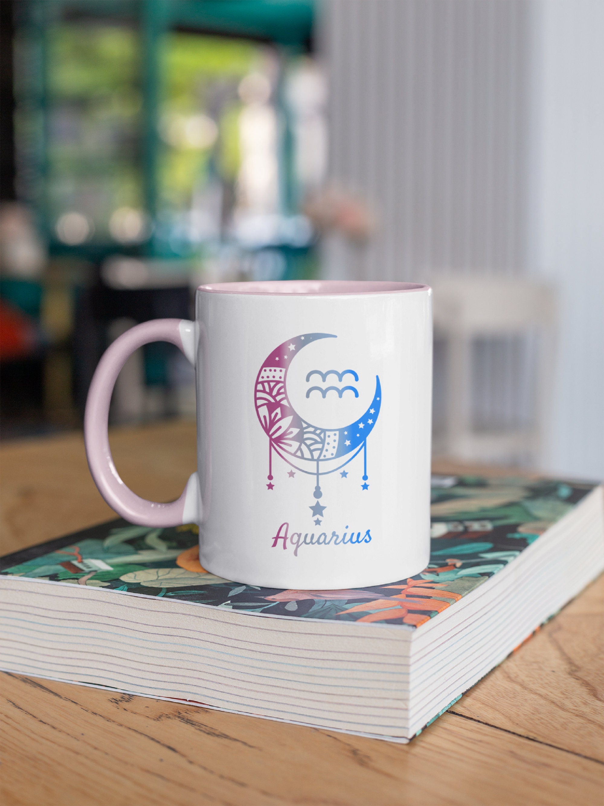 Mug en Céramique Aquarius | Collection Zodiaque Signe Verseau