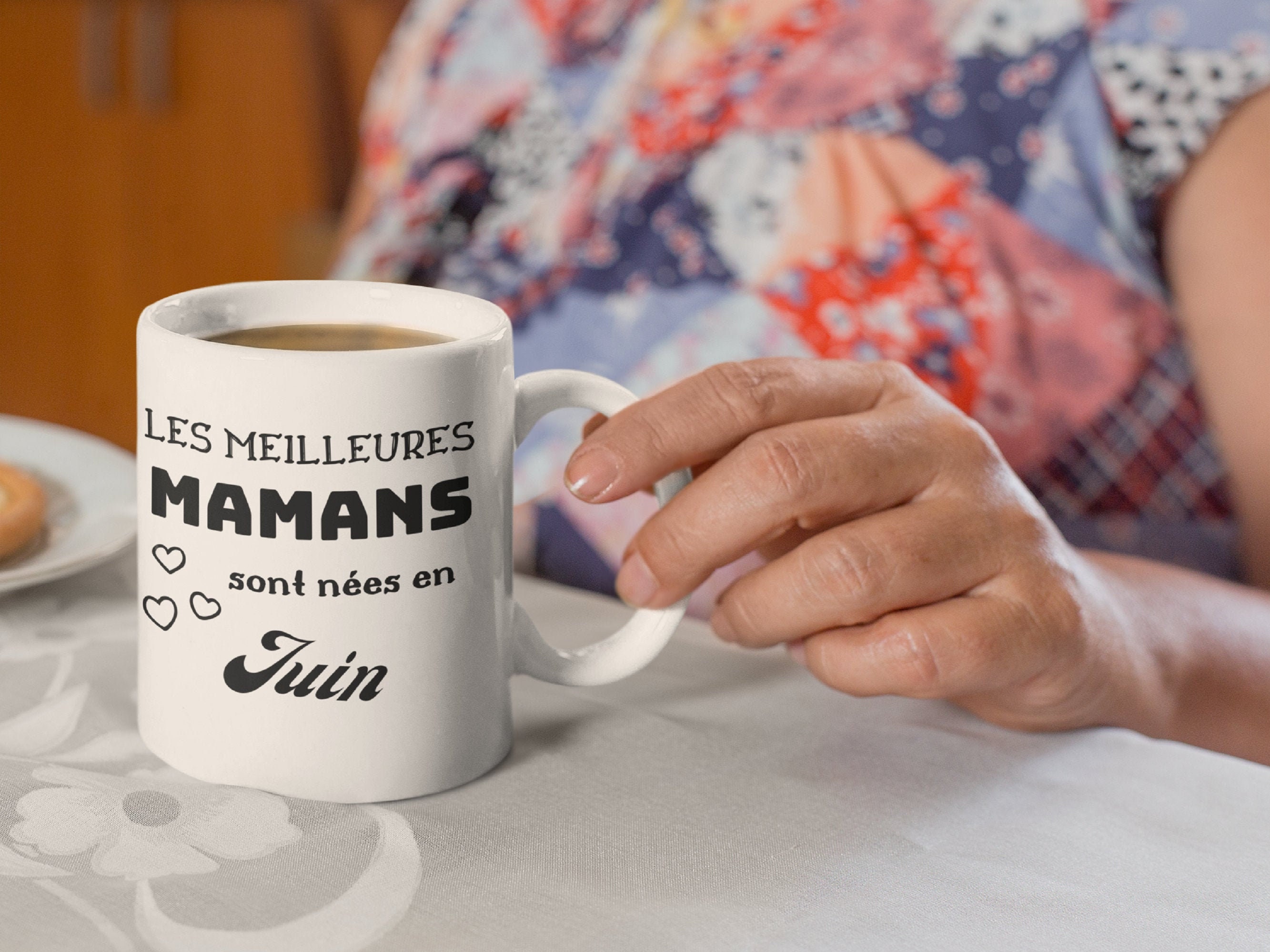 Mug en Céramique Les Meilleures Mamans Sont Nées Juin | Cadeau Maman