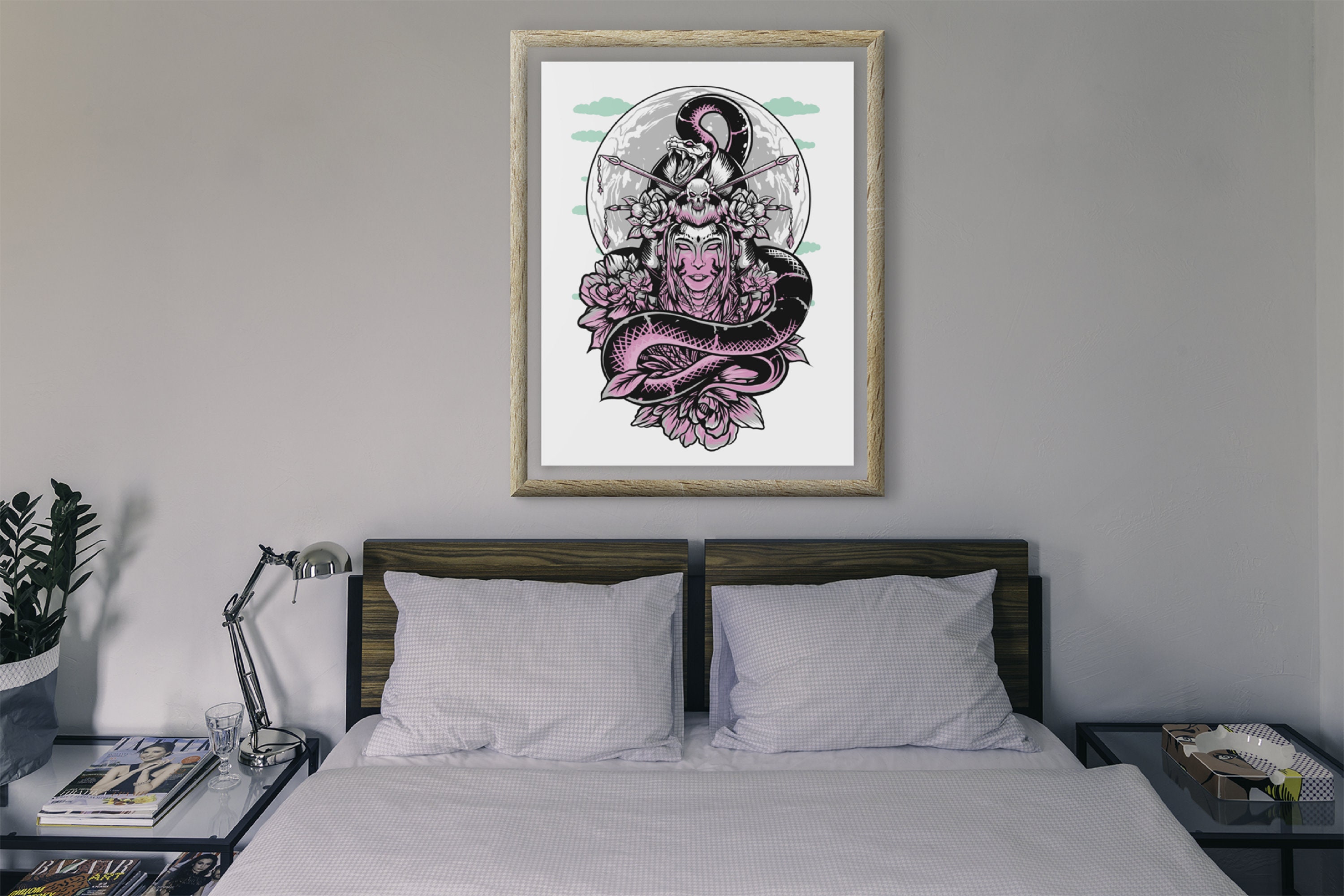 Illustration Encadrée Queen Of Geisha | Collection Japon