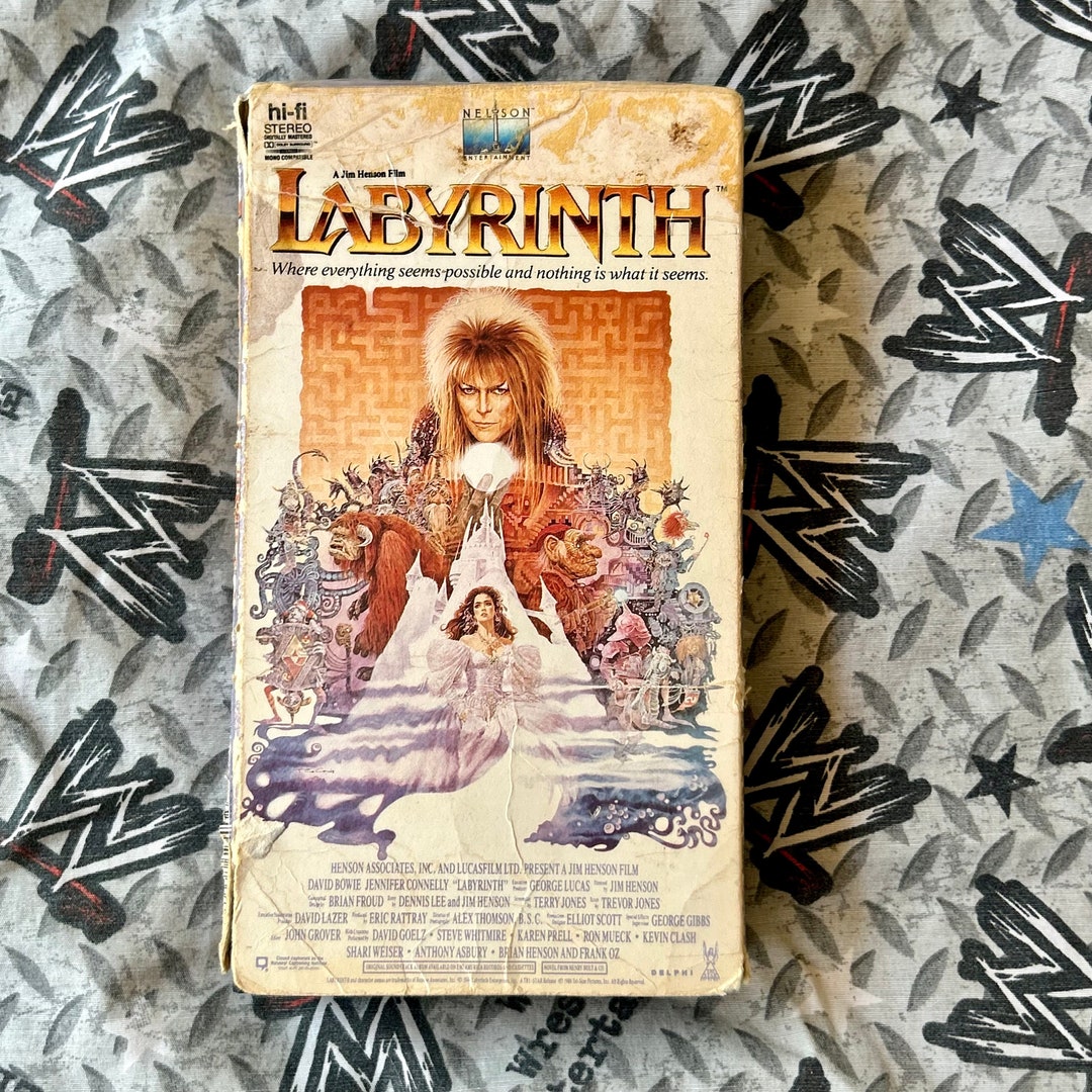Labyrinth 1986 VHS David Bowie Original Case Etsy