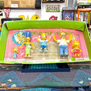 Vintage 1990 The Simpsons Bendable Figure Set – Jesco – Original Packaging