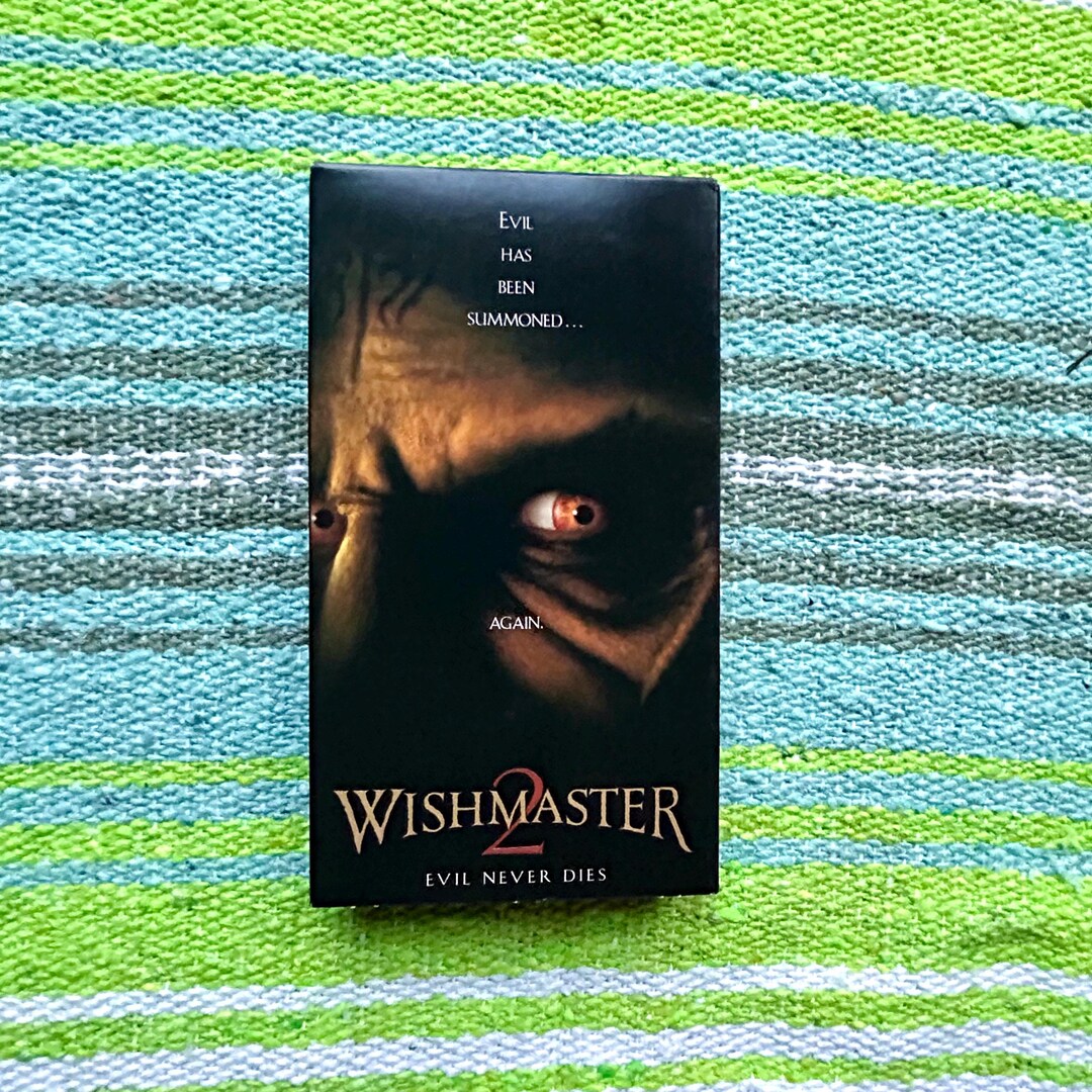 Wishmaster 2 Evil Never Dies Vhs 1999 Horror Movie Etsy