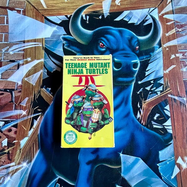 Teenage Mutant Ninja Turtles 3 (VHS, 1993) Action Movie