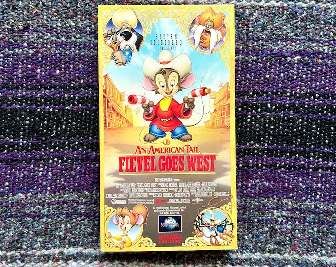 An American Tail Fievel Goes West (VHS, 1991) Movie - Etsy