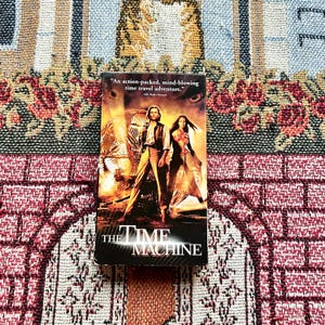 The Time Machine VHS Tape 2002 • Guy Pearce, Jeremy Irons • Vintage Sci-Fi Adventure Movie (Late VHS Release)