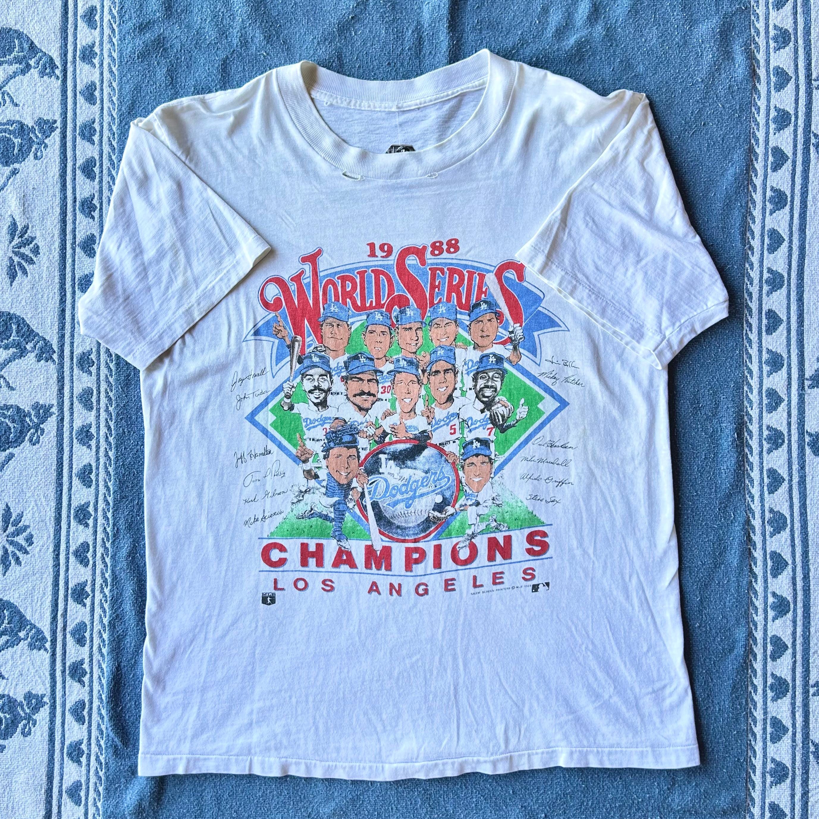 1988年ロサンゼルス・ドジャース ワールドシリーズ優勝Tシャツ 