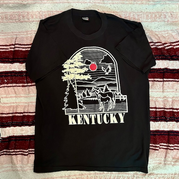 Vintage 80s single stitch Kentucky T shirt - image 1