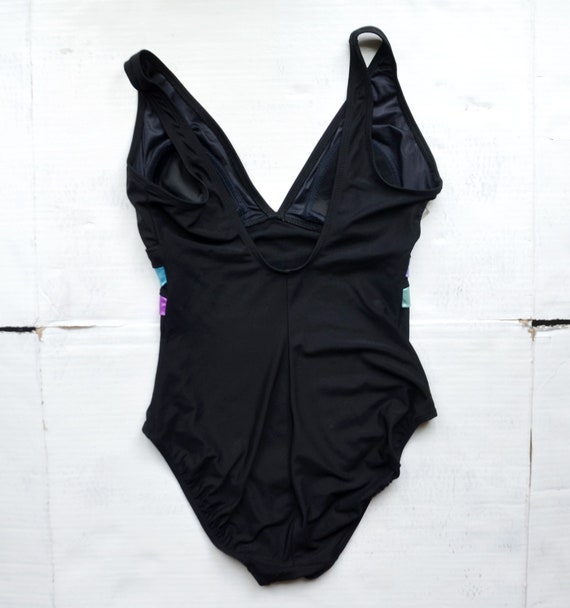 vintage 90s Longitude one-piece black swimsuit - image 2