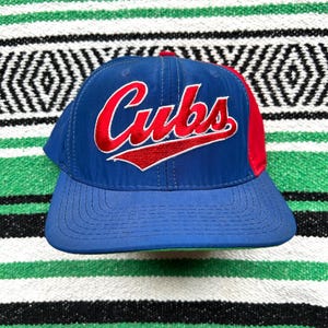 1990s Chicago Cubs Starter Snapback Hat MLB Genuine Merchandise Made in USA Vintage