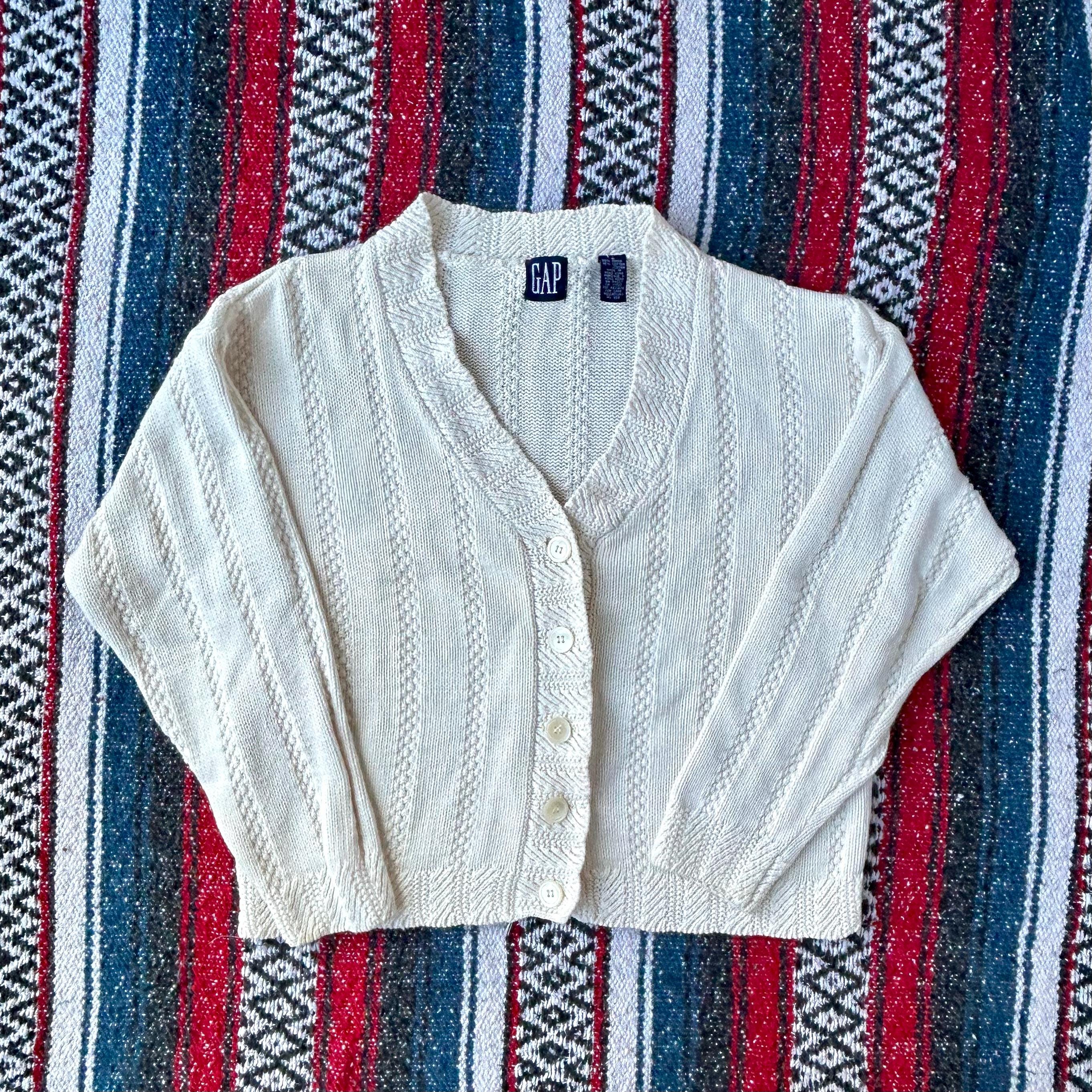 古着】old gap cardigan kotton 80s 90s